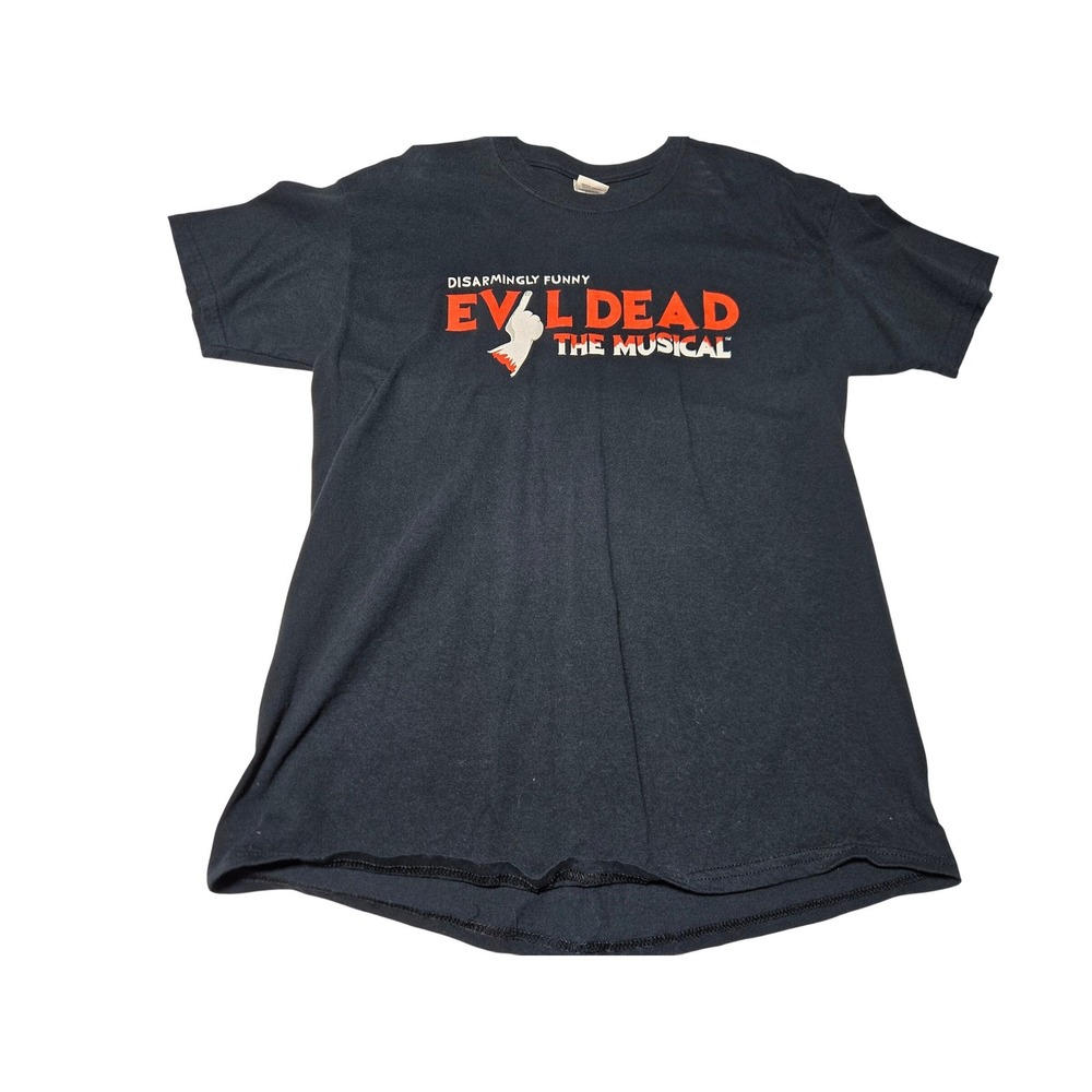Evil Dead The Musical Black T-Shirt Men's Medium Disarmingly Funny Horror‎